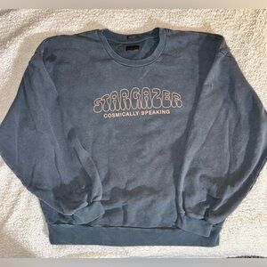 Mother: Stargazer 'Cosmically Speaking' Navy Crewneck Sweater
